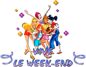 Gif animé vive le week-end